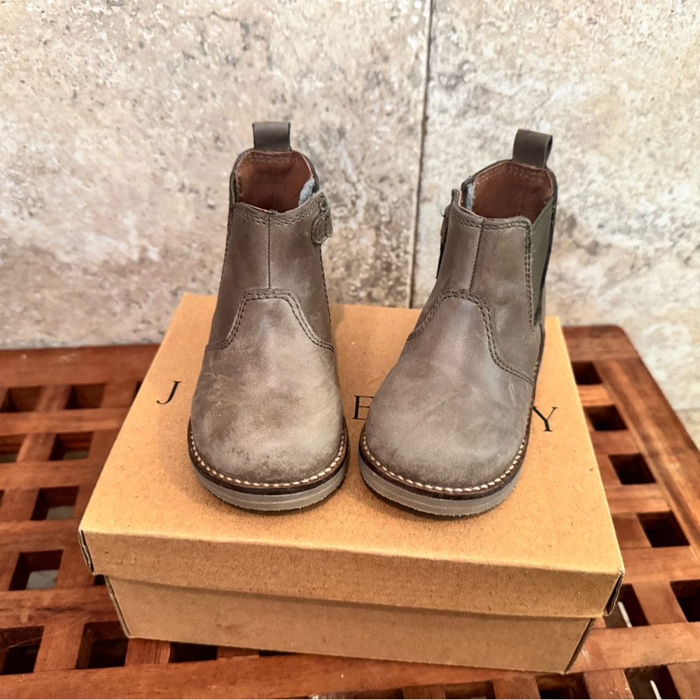 Kids Brown Leather Boots